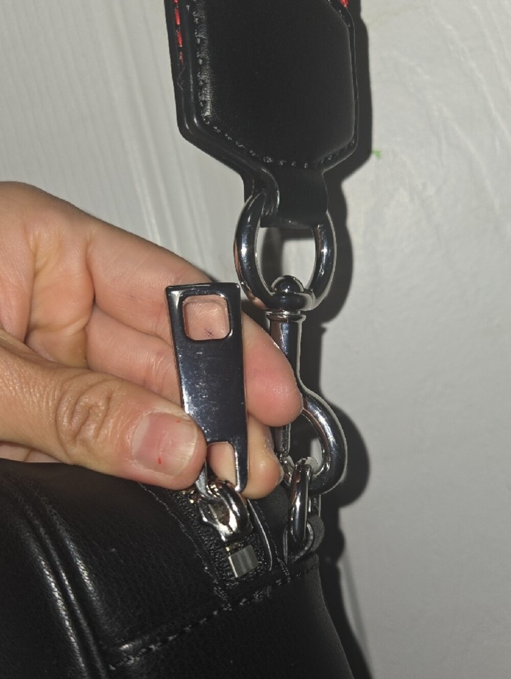 Marc Jacobs Black Strap with Red Trim and White Logo - Picture 12 of 15